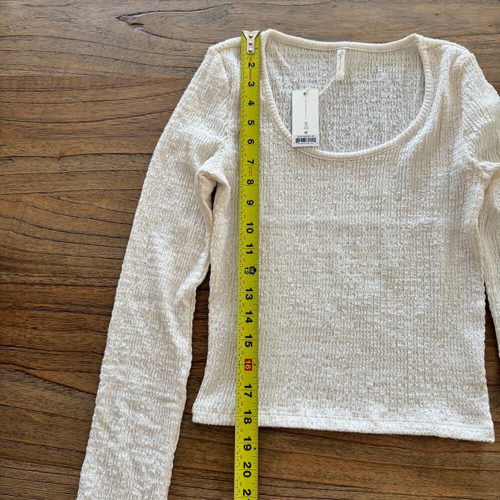 Rylee + Cru Textured Long Sleeve Tee - Size XS - Picture 5 of 5